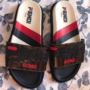 fendi roma slides